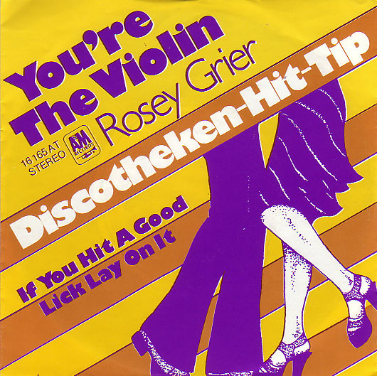 Cover Rosey Grier* - You're The Violin (7, Single) Schallplatten Ankauf