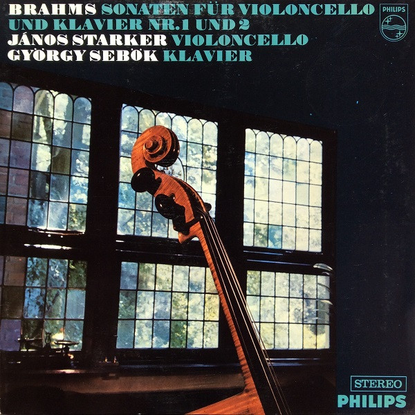 Cover Brahms*, János Starker*, György Sebök - Sonaten Für Violoncello Und Klavier Nr.1 Und 2 (LP) Schallplatten Ankauf