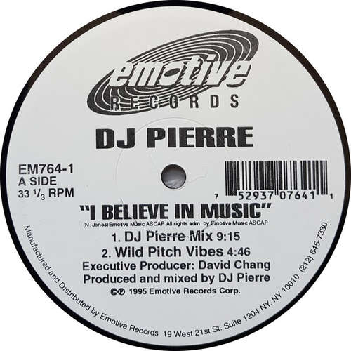 Cover DJ Pierre - I Believe In Music (12) Schallplatten Ankauf