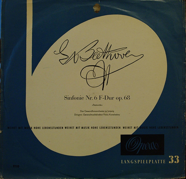 Cover Franz Konwitschny, Ludwig van Beethoven - Sinfonie Nr. 6 F-Dur Op. 68 (LP, Album) Schallplatten Ankauf