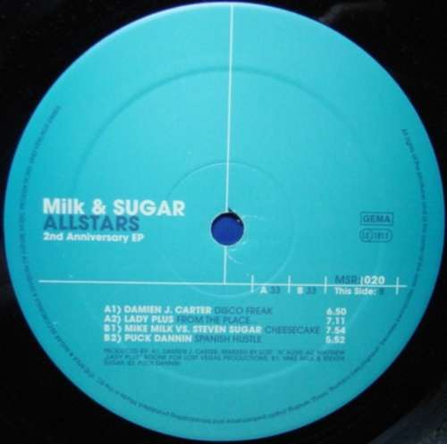 Cover Various - Milk & Sugar Allstars 2nd Anniversary EP (12, EP) Schallplatten Ankauf