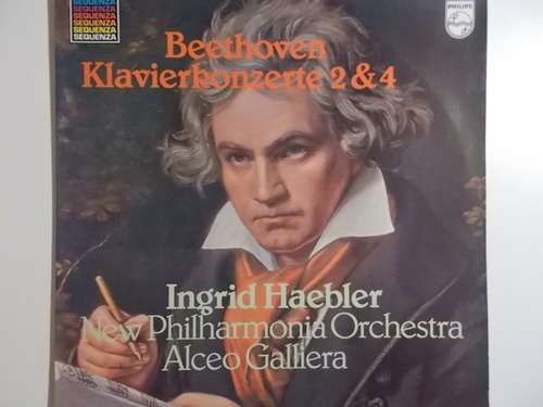 Cover Beethoven*, Ingrid Haebler, New Philharmonia Orchestra, Alceo Galliera - Klavierkonzerte 2 & 4 (LP) Schallplatten Ankauf