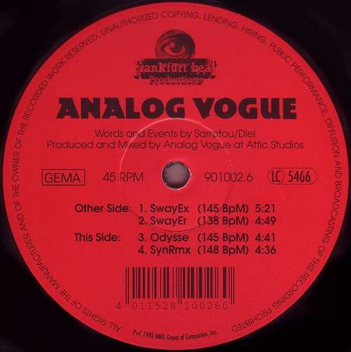 Cover Analog Vogue - SwayEx (12) Schallplatten Ankauf