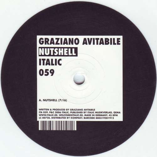 Cover Graziano Avitabile - Nutshell (12, S/Sided, Ltd, Whi) Schallplatten Ankauf