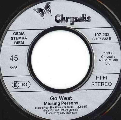 Cover Go West - We Close Our Eyes (7, Single) Schallplatten Ankauf