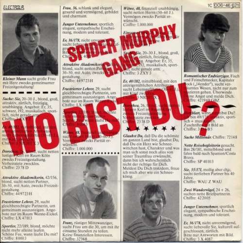 Cover Spider Murphy Gang - Wo Bist Du? (7, Single) Schallplatten Ankauf