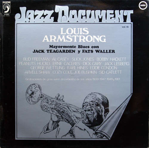 Cover Louis Armstrong With Jack Teagarden And Fats Waller - Mostly Blues = Mayormente Blues (LP, Album) Schallplatten Ankauf