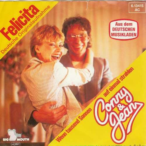 Cover Conny & Jean - Felicita (7, Single) Schallplatten Ankauf