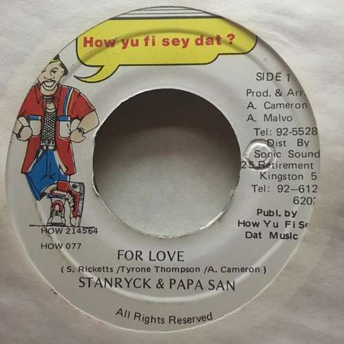 Cover Stanryck & Papa San - For Love (7) Schallplatten Ankauf