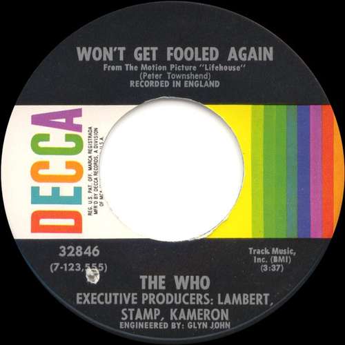 Cover The Who - Won't Get Fooled Again (7, Single, ✤Gl) Schallplatten Ankauf