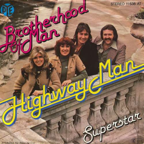 Cover Brotherhood Of Man - Highway Man / Superstar (7, Single) Schallplatten Ankauf