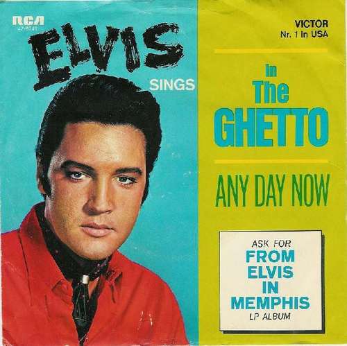 Cover Elvis* - In The Ghetto (7, Single, Mono) Schallplatten Ankauf