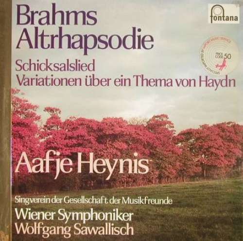 Cover Brahms*, Wiener Symphoniker, Wolfgang Sawallisch, Aafje Heynis - Altrhapsodie / Schicksalslied (LP, RE) Schallplatten Ankauf