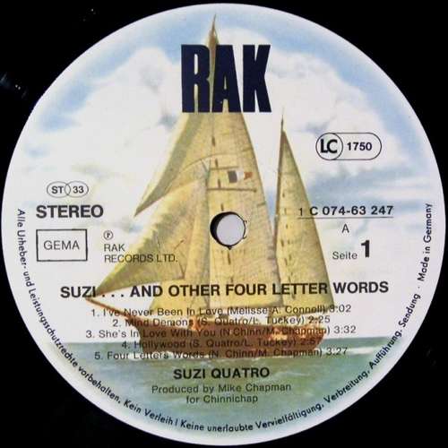 Cover Suzi Quatro - Suzi... And Other Four Letter Words (LP, Album) Schallplatten Ankauf