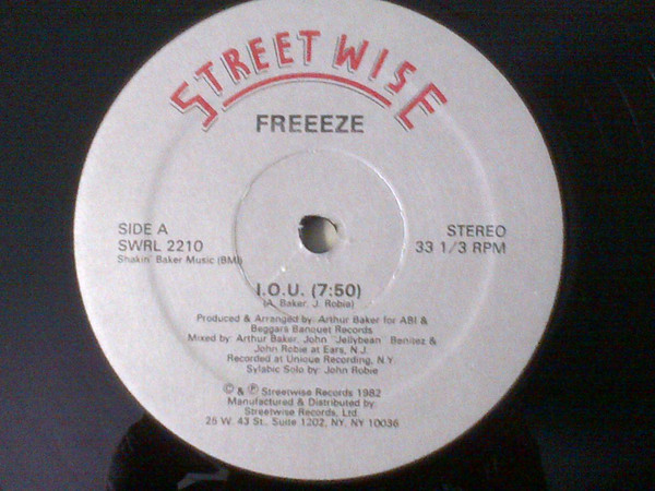 Cover Freeeze* - I.O.U. (12) Schallplatten Ankauf