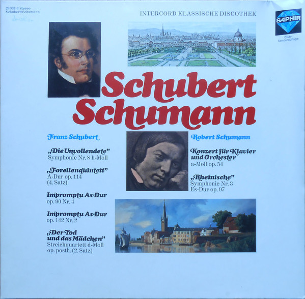 Cover Franz Schubert / Robert Schumann - Schubert/Schumann (2xLP, Club, Gat) Schallplatten Ankauf