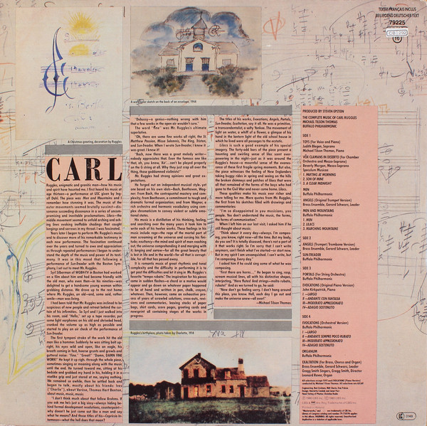 Cover Carl Ruggles - The Complete Music Of Carl Ruggles (2xLP, Gat) Schallplatten Ankauf