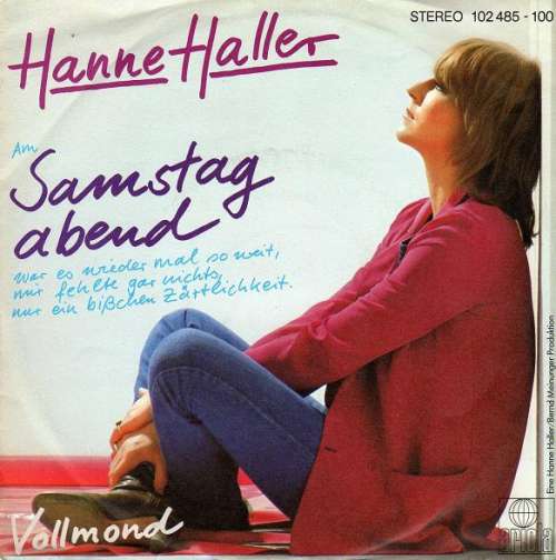 Cover Hanne Haller - Samstag Abend (7, Single) Schallplatten Ankauf