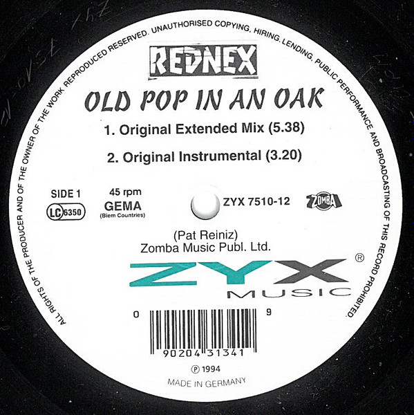 Cover Rednex - Old Pop In An Oak (12) Schallplatten Ankauf