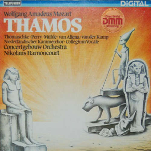 Cover Wolfgang Amadeus Mozart, Concertgebouw Orchestra*, Nikolaus Harnoncourt - Thamos (LP, Blu) Schallplatten Ankauf
