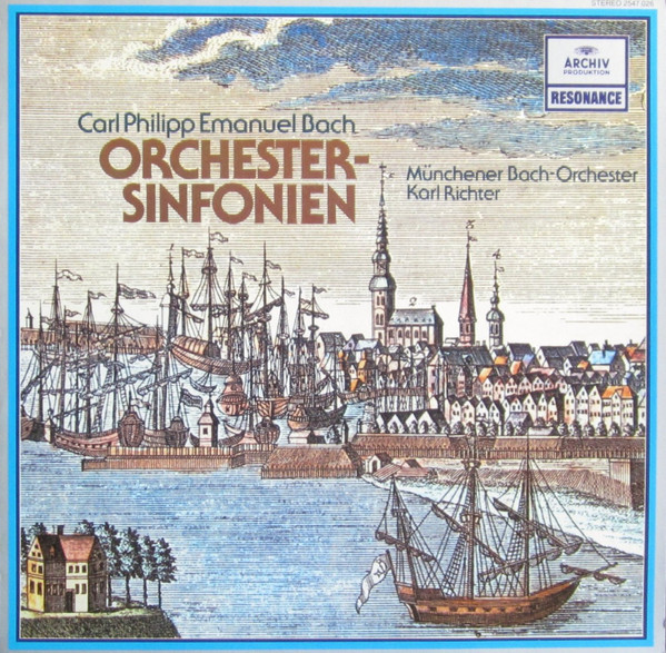 Cover Carl Philipp Emanuel Bach - Münchener Bach-Orchester, Karl Richter - Orchester-Sinfonien (LP, RE) Schallplatten Ankauf