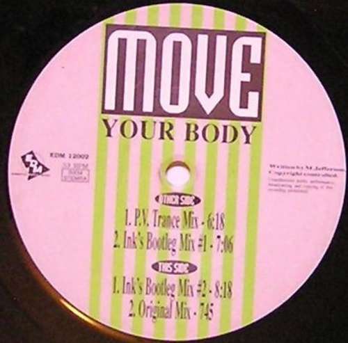 Cover Marshall Jefferson - Move Your Body (P.V.'s Remixes) (12) Schallplatten Ankauf