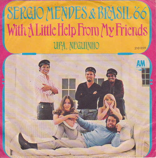 Cover Sergio Mendes & Brasil '66* - With A Little Help From My Friends / Upa, Neguinho (7, Single) Schallplatten Ankauf