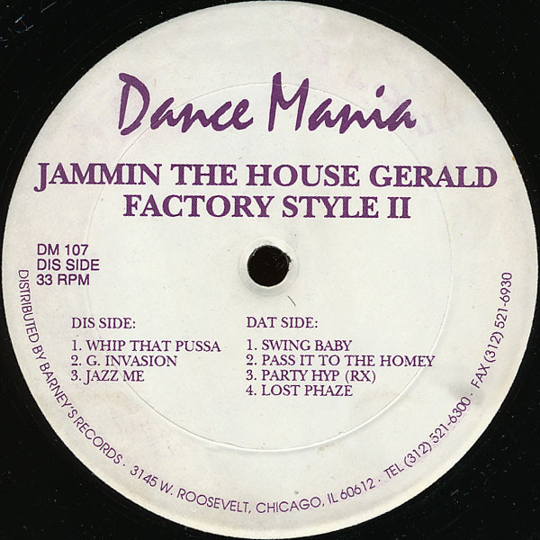 Bild Jammin The House Gerald* - Factory Style II (12) Schallplatten Ankauf