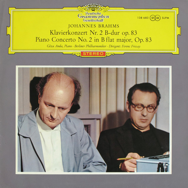 Cover Johannes Brahms, Géza Anda ∙ Berliner Philharmoniker ∙ Ferenc Fricsay - Klavierkonzert Nr. 2 B-dur Op. 83 = Piano Concerto No. 2 In B Flat Major, Op. 83 (LP) Schallplatten Ankauf
