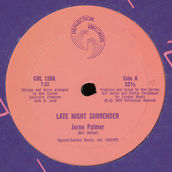 Cover Jeree Palmer - Late Night Surrender (12) Schallplatten Ankauf