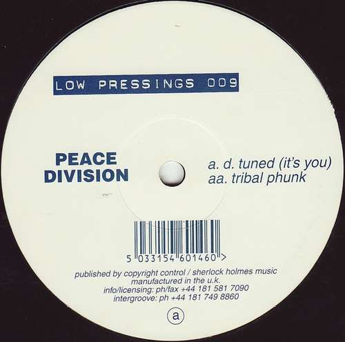 Cover Peace Division - D. Tuned / Tribal Phunk (12) Schallplatten Ankauf