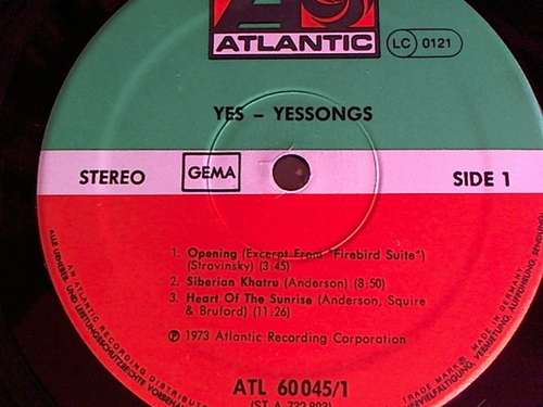 Cover Yes - Yessongs (3xLP, Album, RP, 3-P) Schallplatten Ankauf