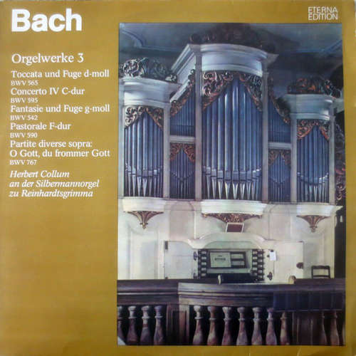 Cover Bach*, Herbert Collum - Orgelwerke 3 (LP, RP) Schallplatten Ankauf