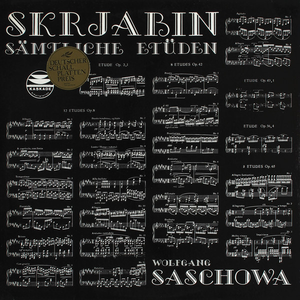 Cover Alexander N. Skrjabin*  / Wolfgang Saschowa - Sämtliche Etüden (LP, Album) Schallplatten Ankauf