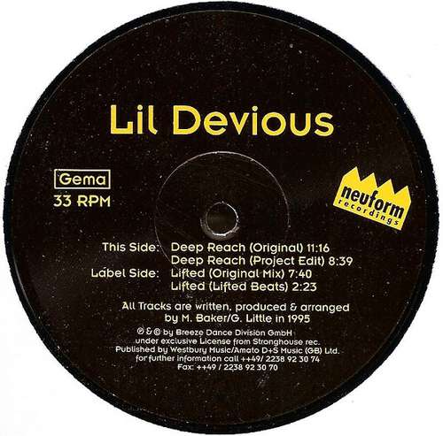 Cover Lil' Devious - Lifted (12) Schallplatten Ankauf