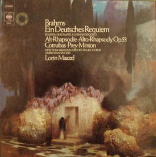 Cover Brahms* – Cotrubas*, Prey*, Minton*, New Philharmonia Orchestra & Chorus*, Ambrosian Singers*, Lorin Maazel - Ein Deutsches Requiem • Alt-Rhapsodie, Op. 53 (2xLP + Box) Schallplatten Ankauf