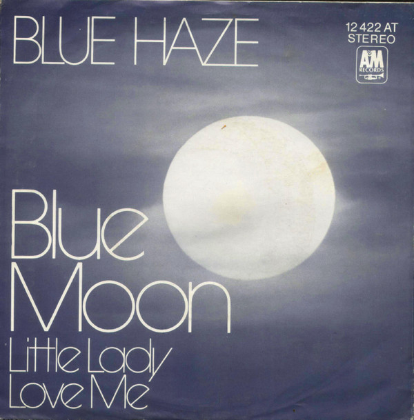 Cover Blue Haze (2) - Blue Moon / Little Lady Love Me (7, Single) Schallplatten Ankauf