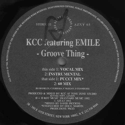 Cover KCC Featuring Emile* - Groove Thing (12) Schallplatten Ankauf