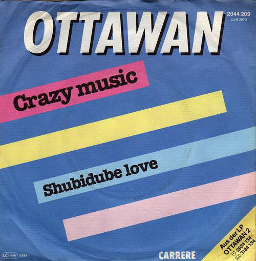 Cover Ottawan - Crazy Music / Shubidube Love (7, Single) Schallplatten Ankauf