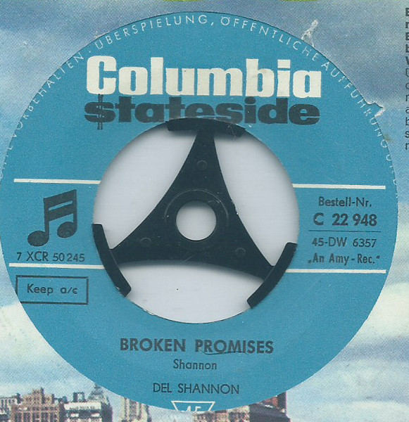 Cover Del Shannon - Keep Searchin' (We'll Follow The Sun) / Broken Promises (7, Single) Schallplatten Ankauf