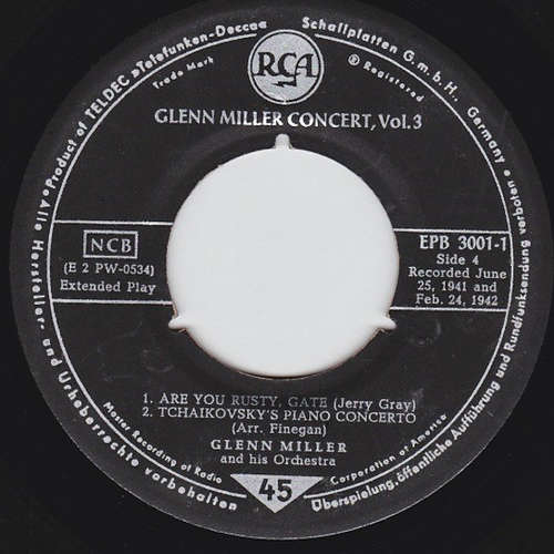 Cover Glenn Miller And His Orchestra - Glenn Miller Concert, Vol.3 (7, EP) Schallplatten Ankauf