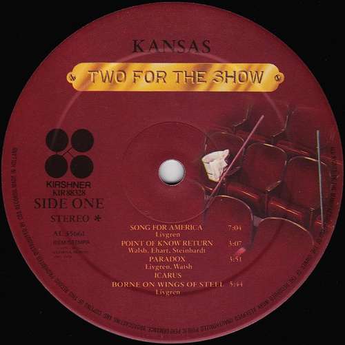 Cover Kansas (2) - Two For The Show (2xLP, Album) Schallplatten Ankauf