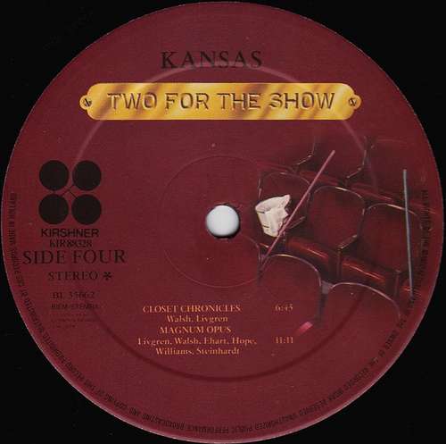 Cover Kansas (2) - Two For The Show (2xLP, Album) Schallplatten Ankauf