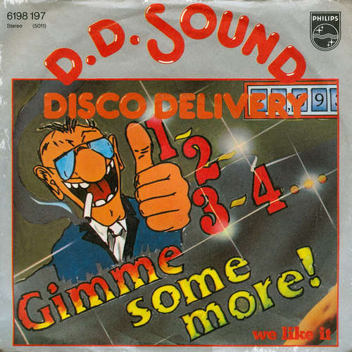 Cover D.D. Sound Disco Delivery* - 1-2-3-4... Gimme Some More! (7, Single) Schallplatten Ankauf