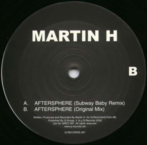 Cover Martin H - Aftersphere (12) Schallplatten Ankauf