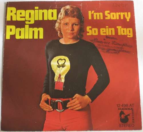 Cover Regina Palm - I'm Sorry (7, Single) Schallplatten Ankauf