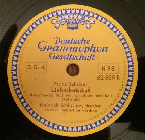 Cover Franz Schubert, Heinrich Schlusnus, Sebastian Peschko - Franz Schubert Im Abendrot - Liebesbotschaft (Shellac, 10) Schallplatten Ankauf