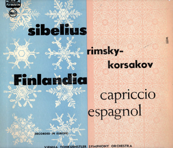 Cover Sibelius*, Rimsky-Korsakov*, Vienna Tonkuenstler Symphony Orchestra* - Finlandia / Capricio Espagnol (10, Album, Mono) Schallplatten Ankauf