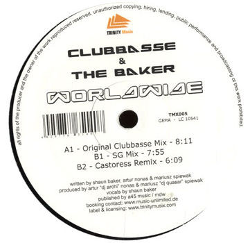 Cover Clubbasse & The Baker* - Worldwide (12) Schallplatten Ankauf