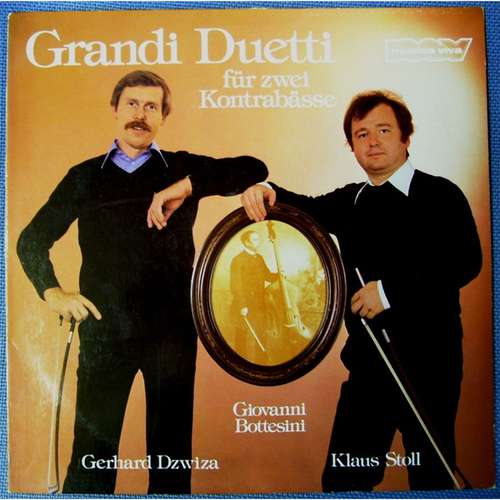 Cover Giovanni Bottesini - Gerhard Dzwiza, Klaus Stoll - Grandi Duetti (Für Zwei Kontrabässe) (LP) Schallplatten Ankauf